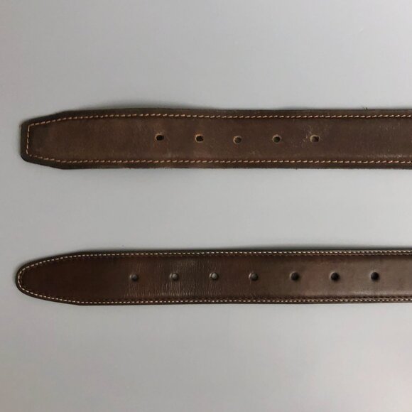 2 Pack Leather Belts Like New 1 Reversible and 1 Rustic (very nice) - Picture 9 of 13